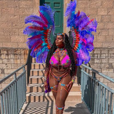 Priscilla Annicette, Guadeloupéenne vivant à Toronto, au carnaval de la ville