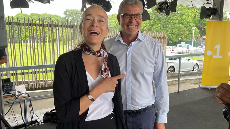 Delphine Ernotte et Augustin Hoareau