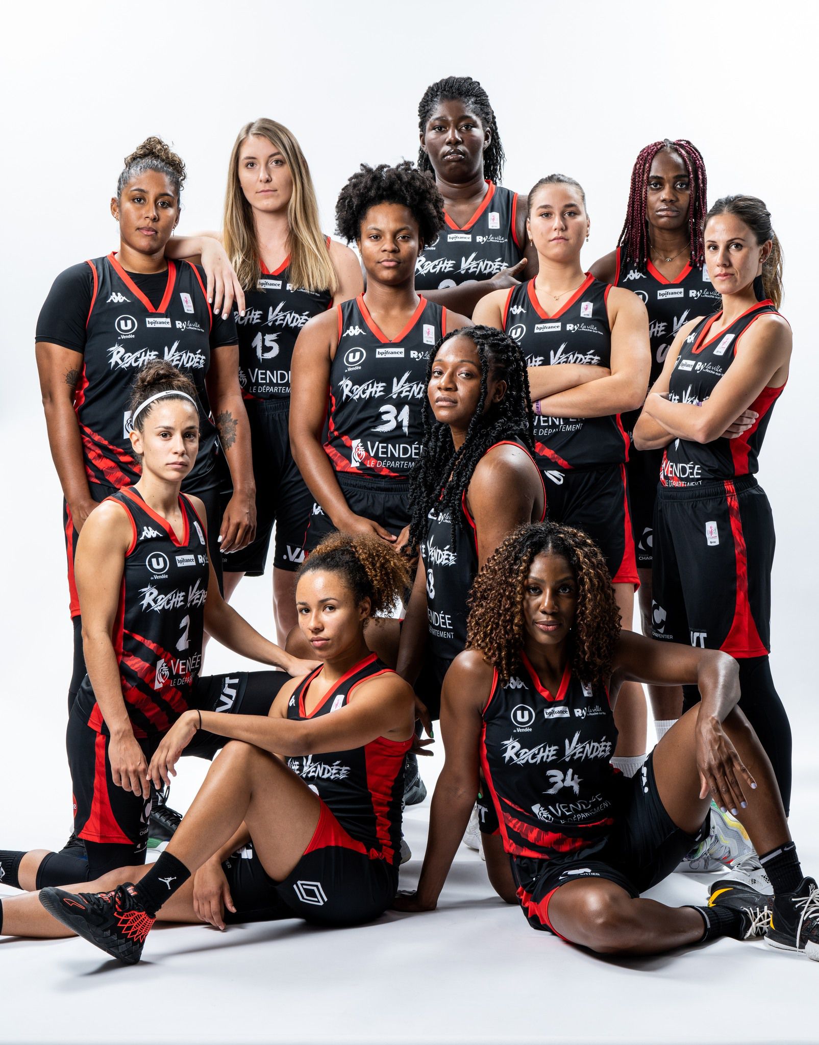 L'équipe 2022/2023 de La Roche Vendée Basket
